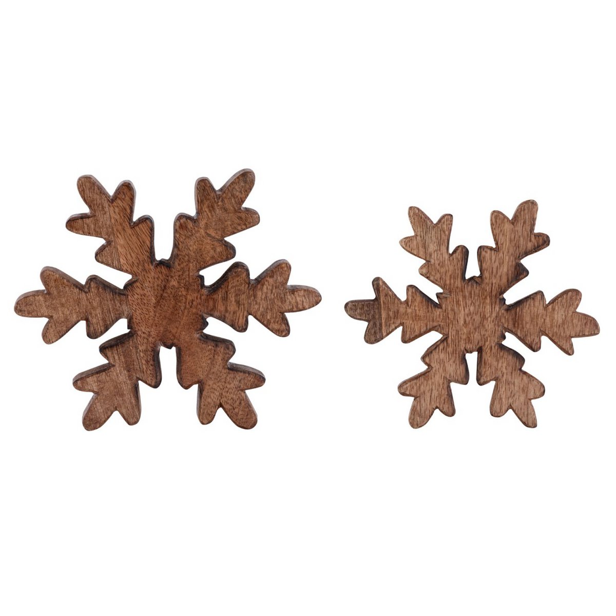 Wooden figures snowflake 24x set of 2 Masterbox decorative figure 18x18cm Christmas decoration