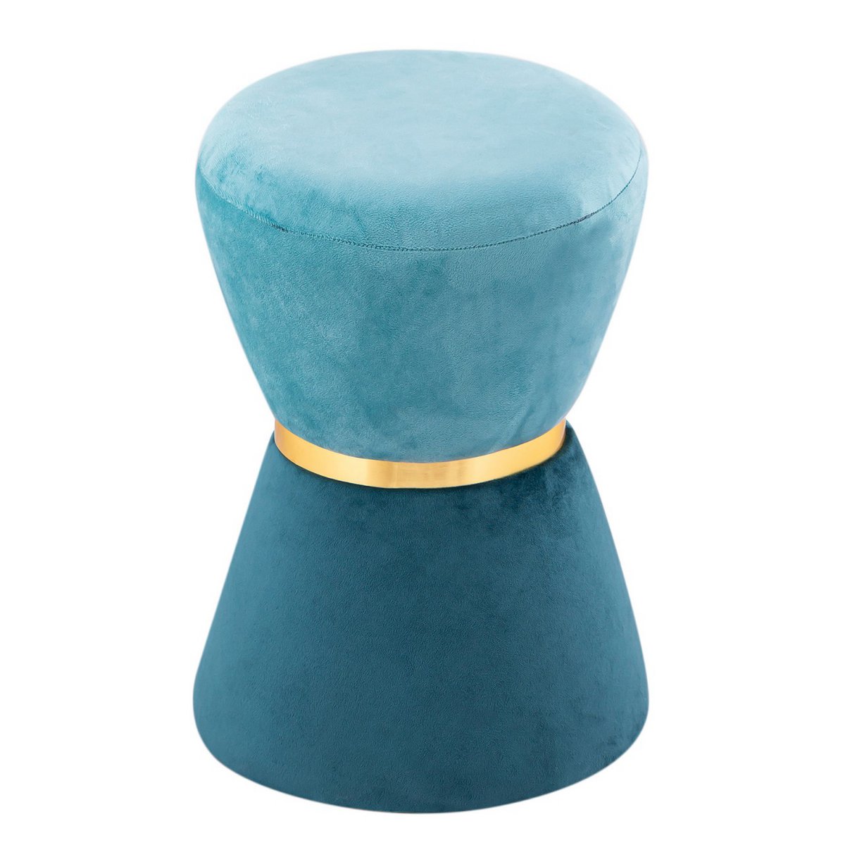 Velvet stool Ø 32 H 42 cm waisted 2nd choice stool velvet pouf velor stool up to 150 kg