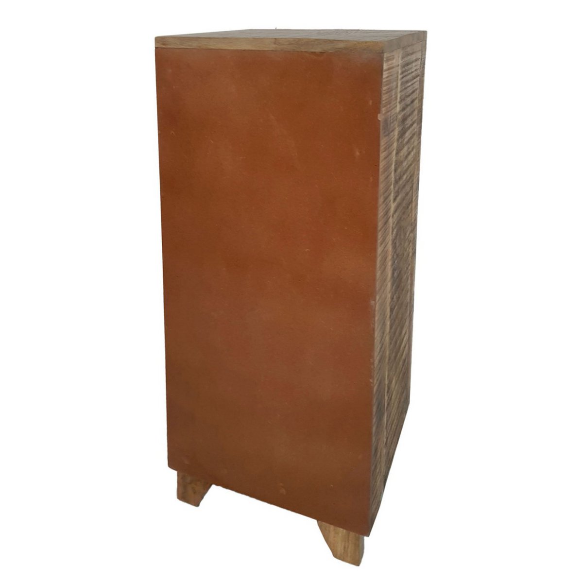 Drawer chest of drawers W 40 H 92 cm, drawer tower, sideboard, California natural mango wood