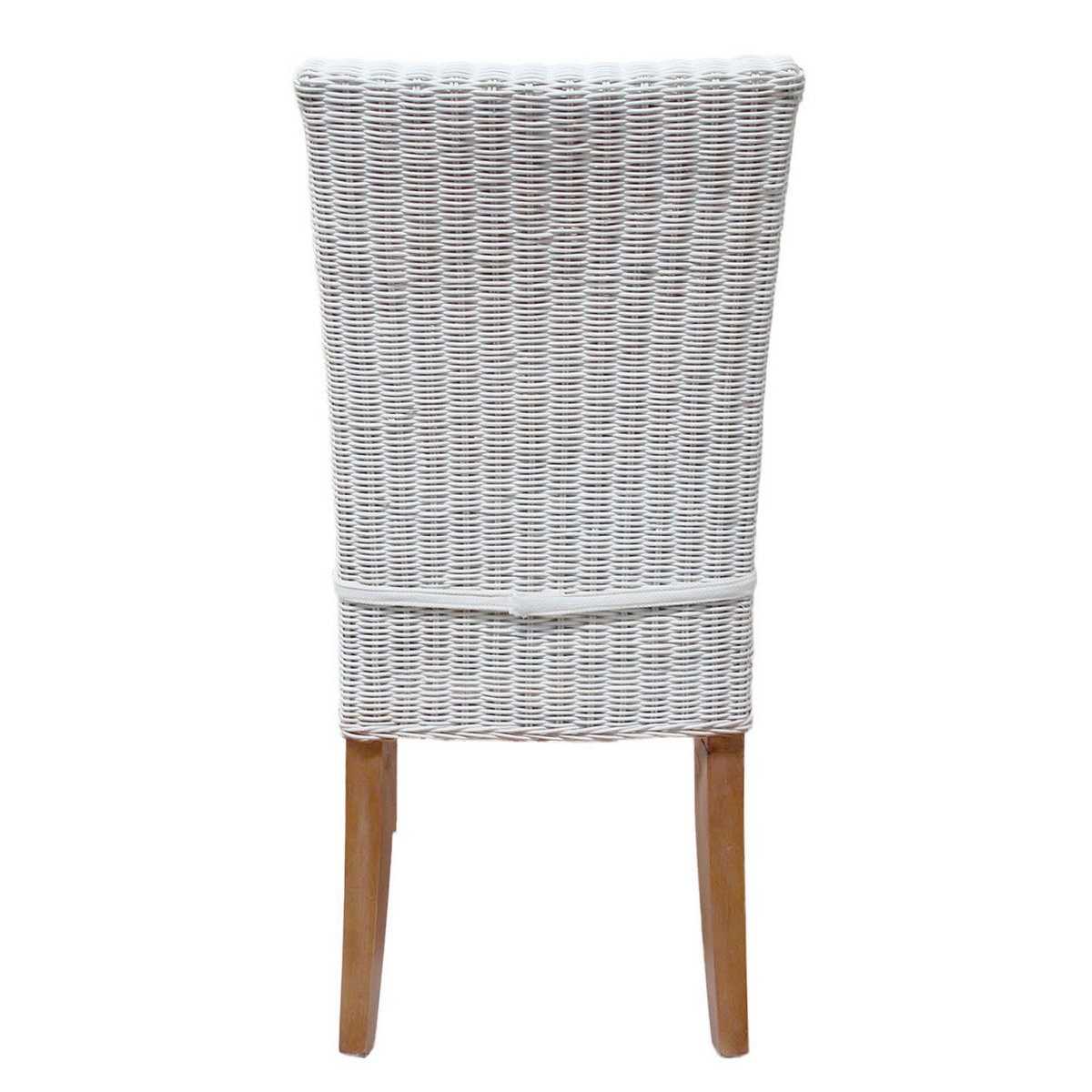 Dining room chairs rattan chairs winter garden Cardine 6 pieces white with/without seat cushion white linen