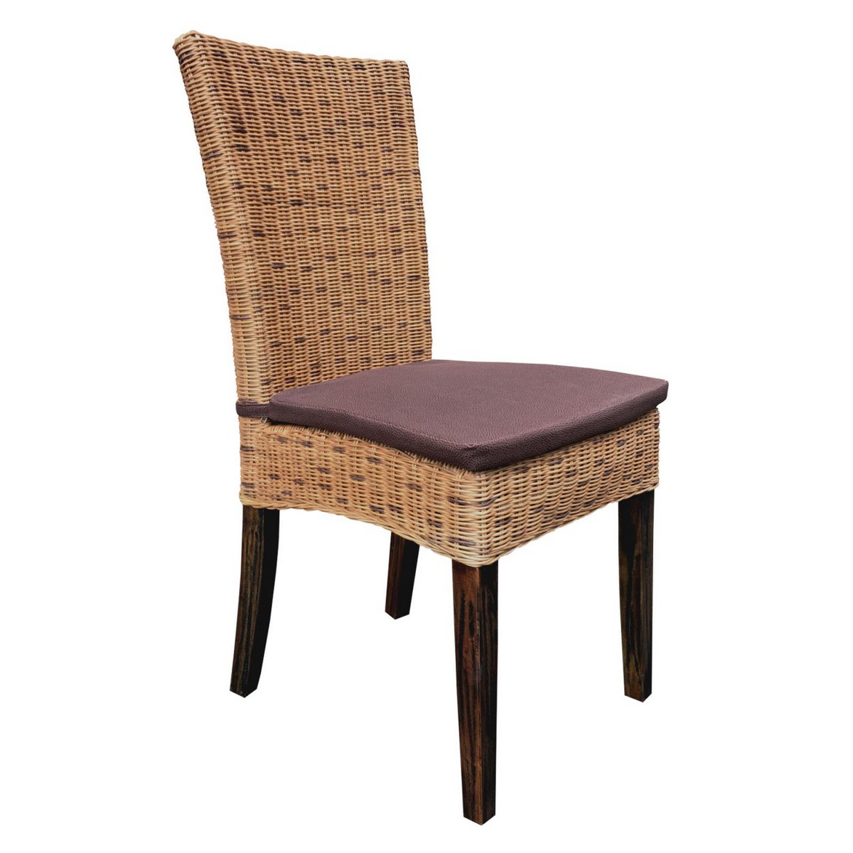 Dining room chairs rattan chairs winter garden Cardine 4 pieces cabana with/without seat cushion brown