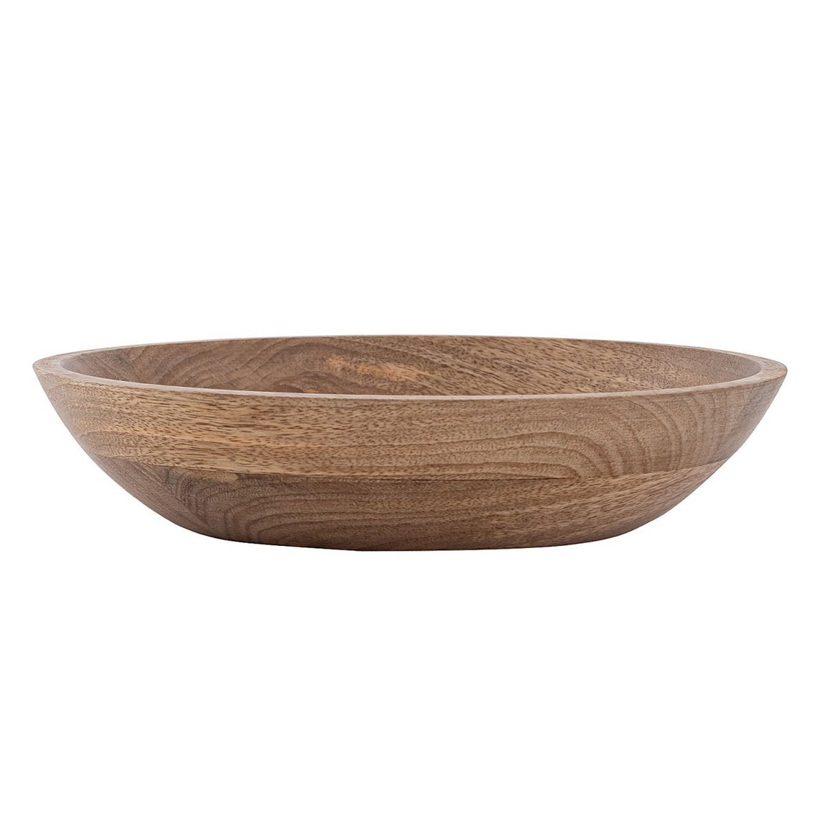 Wooden bowl decorative bowl round ø25 or 30cm H6cm modern simple solid mango wood