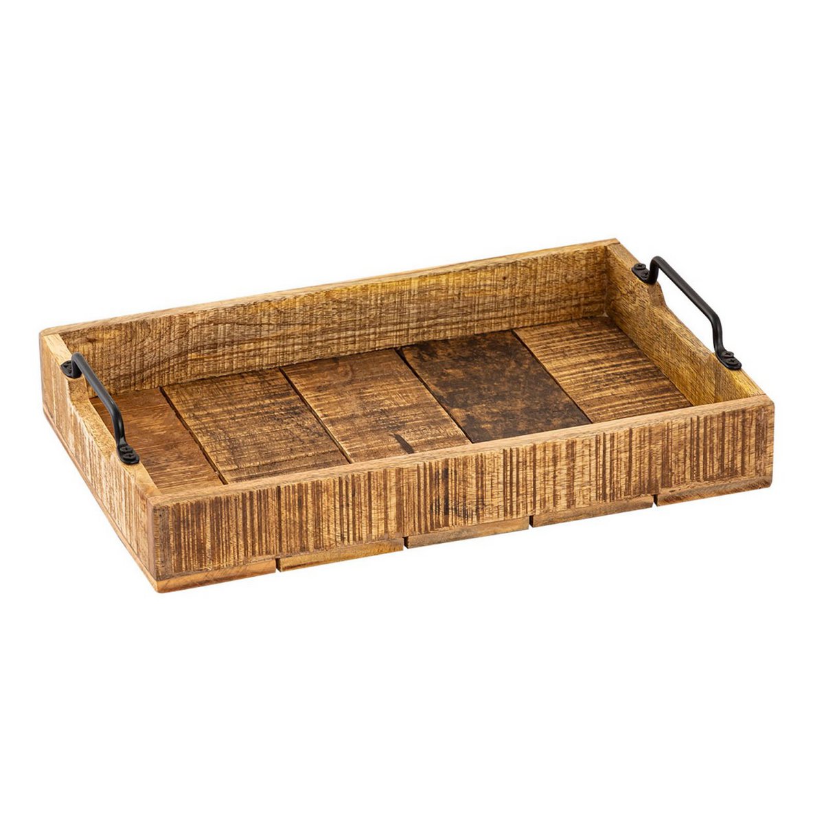 Wooden tray set 2 pieces 46x31cm serving tray tray wooden serving tray decorative tray made of mangohol