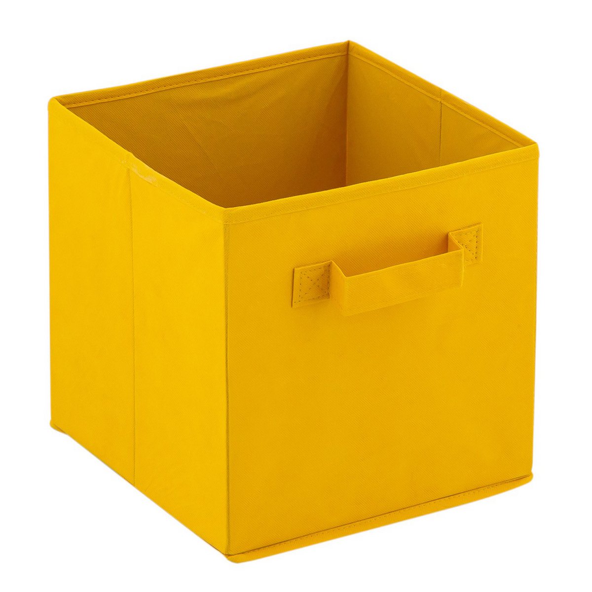 Foldable storage boxes 28x27x27 cm pack of 6 square storage boxes