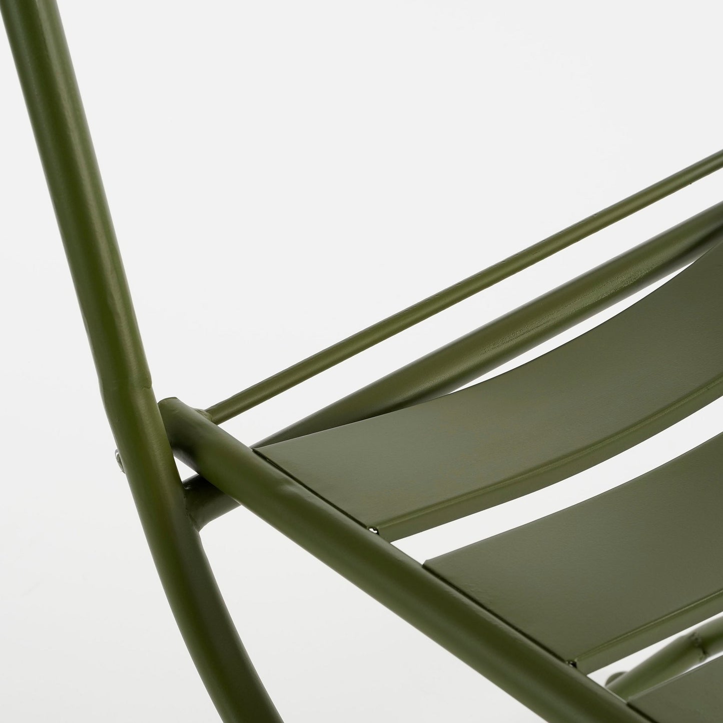Evita Bistro set - L60 x W60 x H74.5 cm - Metal - Dark green