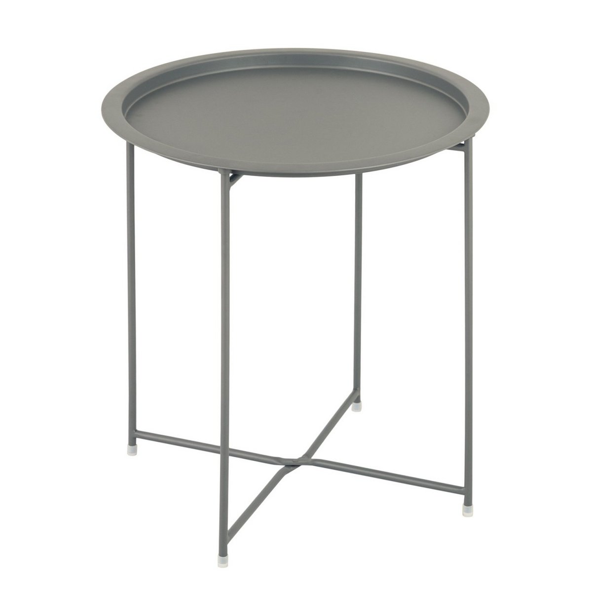 Side table 2nd choice garden table balcony table patio table round Alberta metal can be stored small