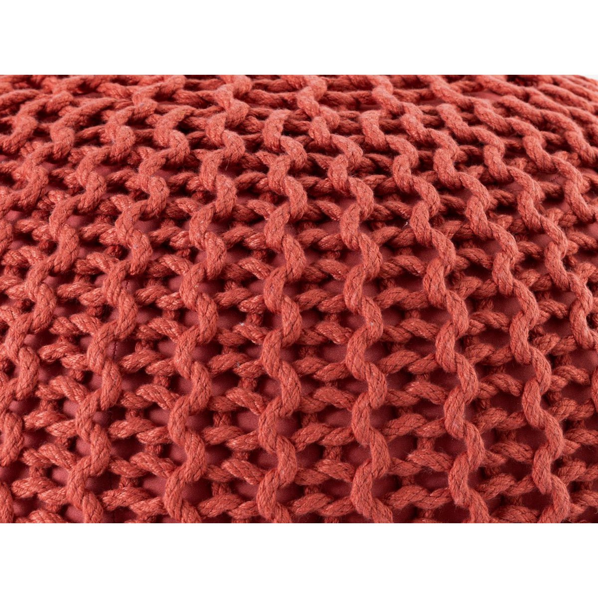 Seat pouf ø55cm pouf knitted stool knitted pouf PREMIUM indoor patio pool garden sustainable