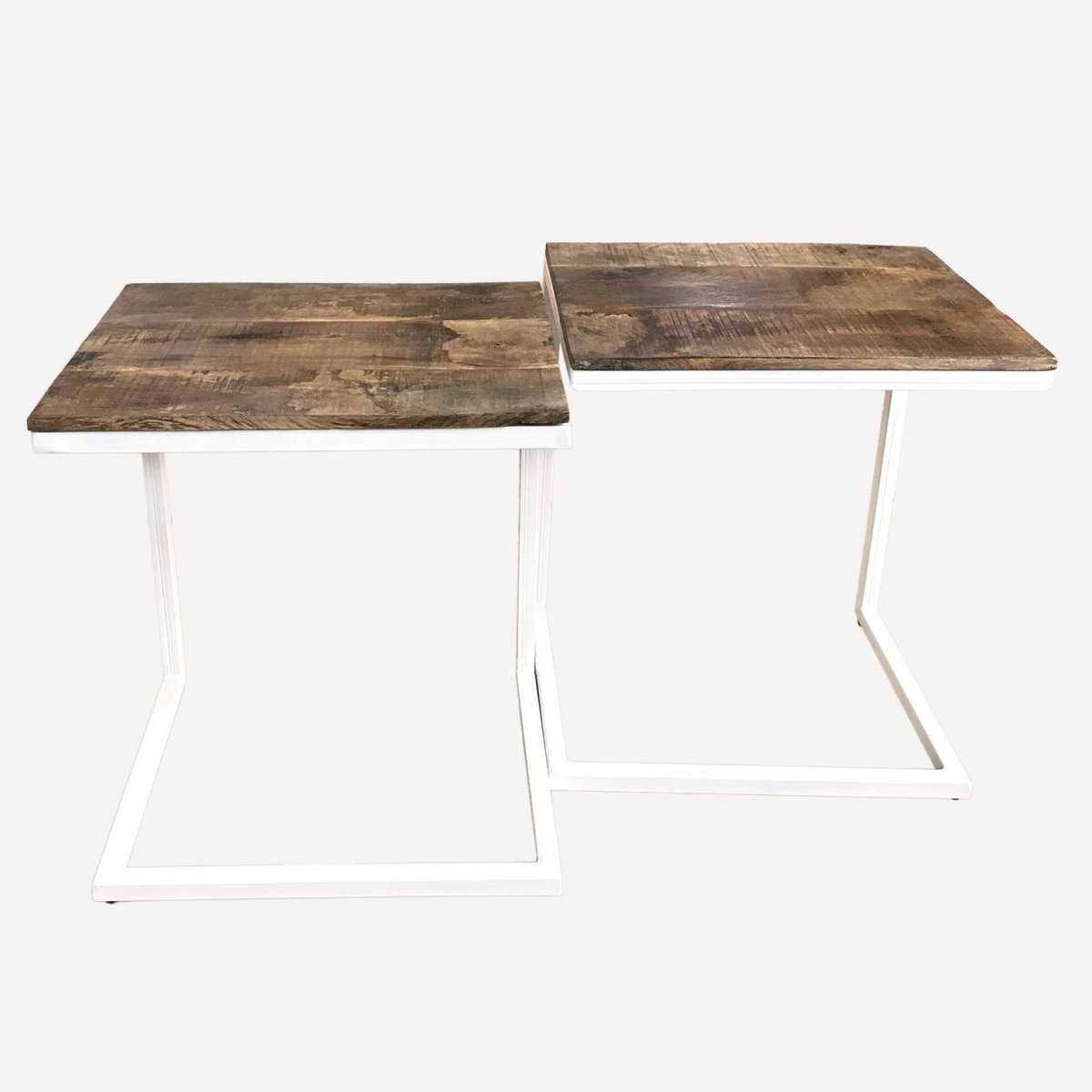 Coffee table set of 2 W 40 H 51 cm living room table set side table Atlanta metal frame