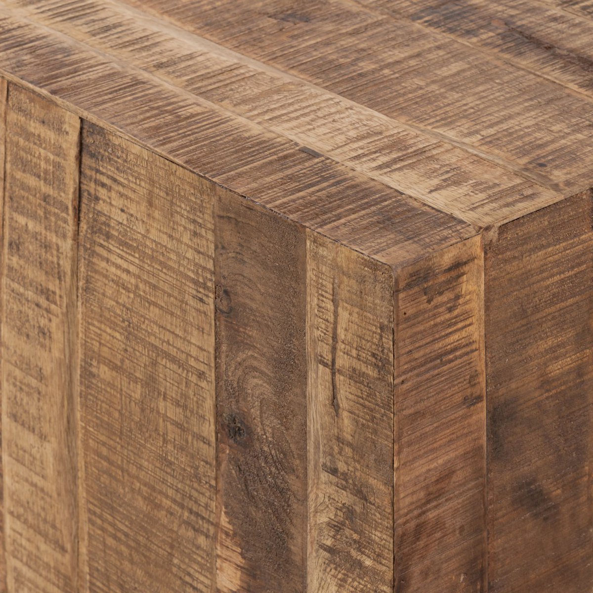 Coffee table square 45 x 45 x 45 cm side table flower table sustainable mango reclaimed wood