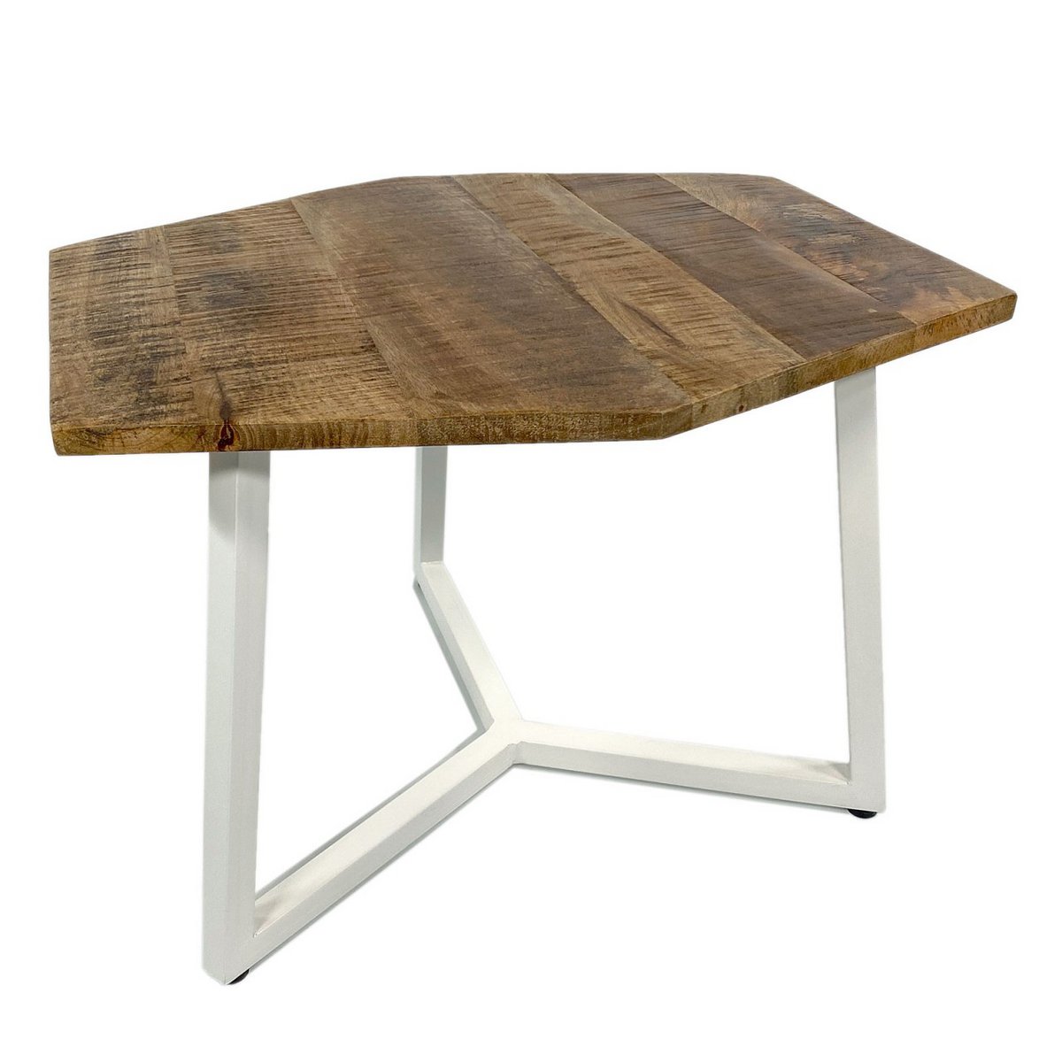 Side table 56 x 47 cm sustainable living room table coffee table Nice metal frame black and white