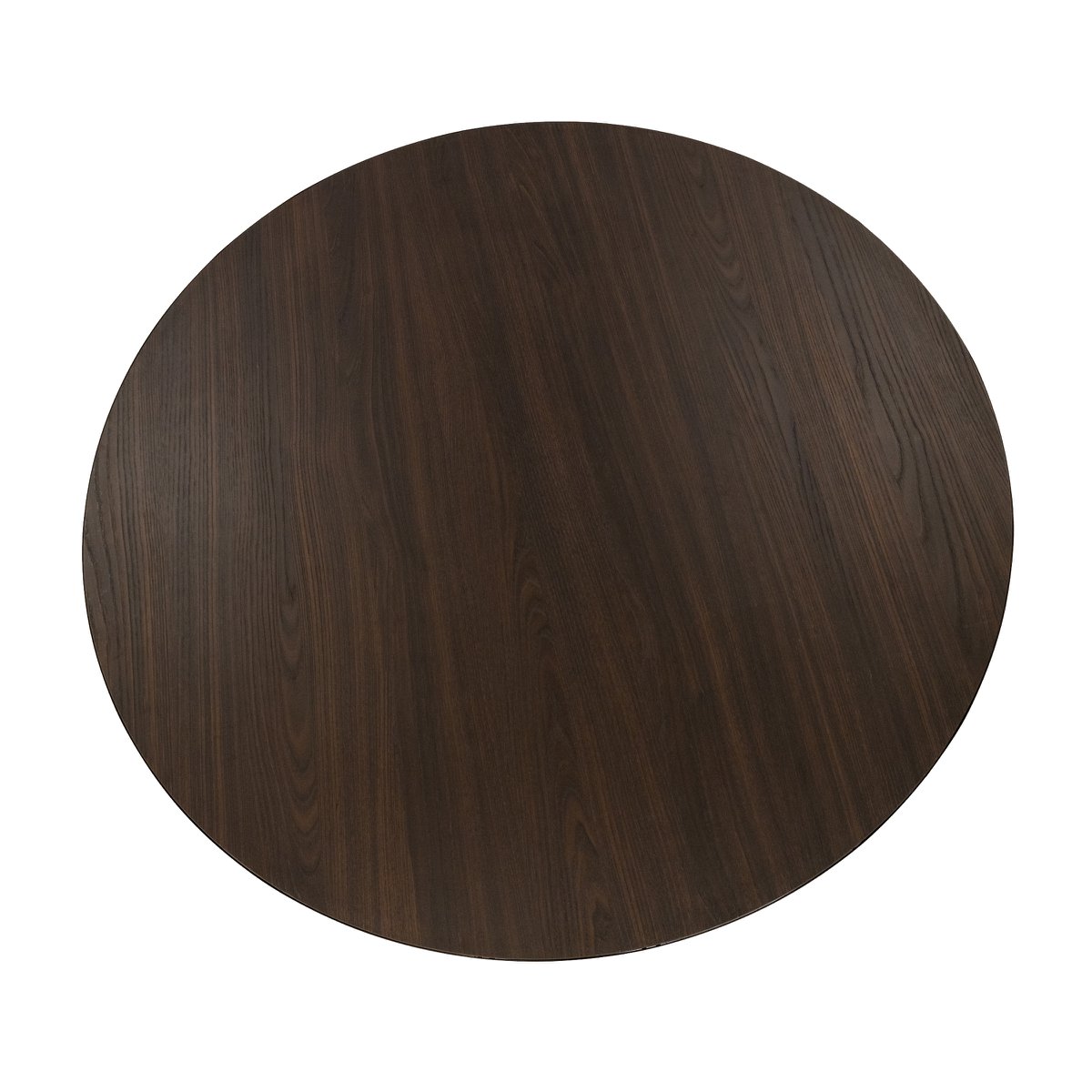 Stalux Round dining table 'Daan' 120cm, color black / brown wood