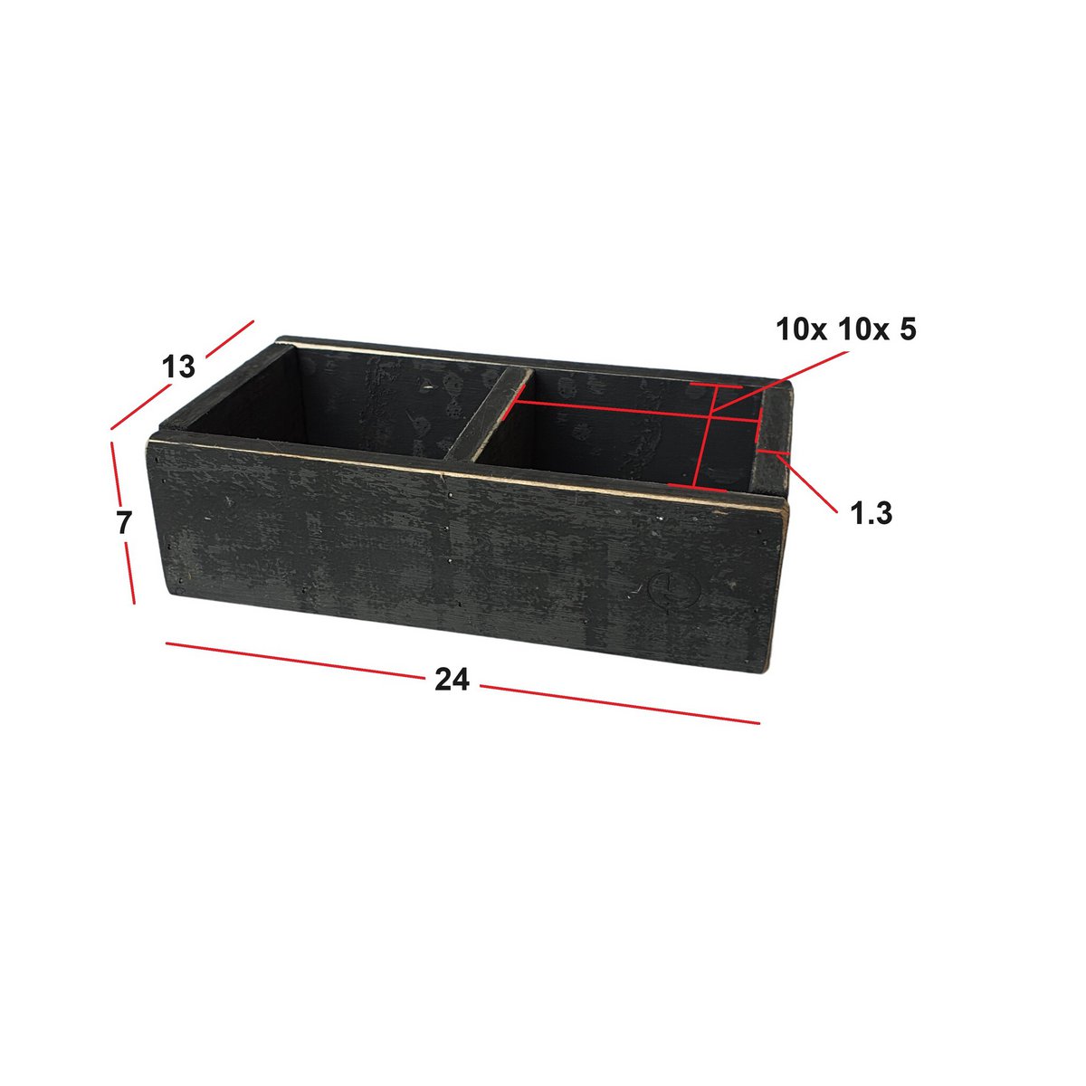 candle hold black berlin plain half high 1 4pcs