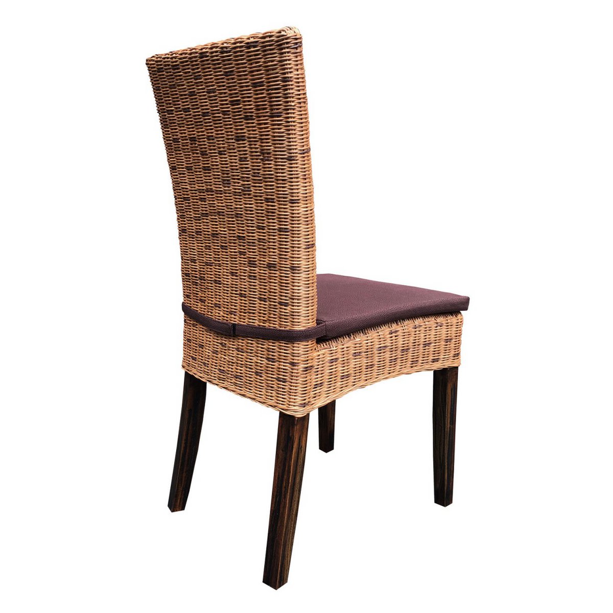 Dining room chairs rattan chairs winter garden Cardine 4 pieces cabana with/without seat cushion brown
