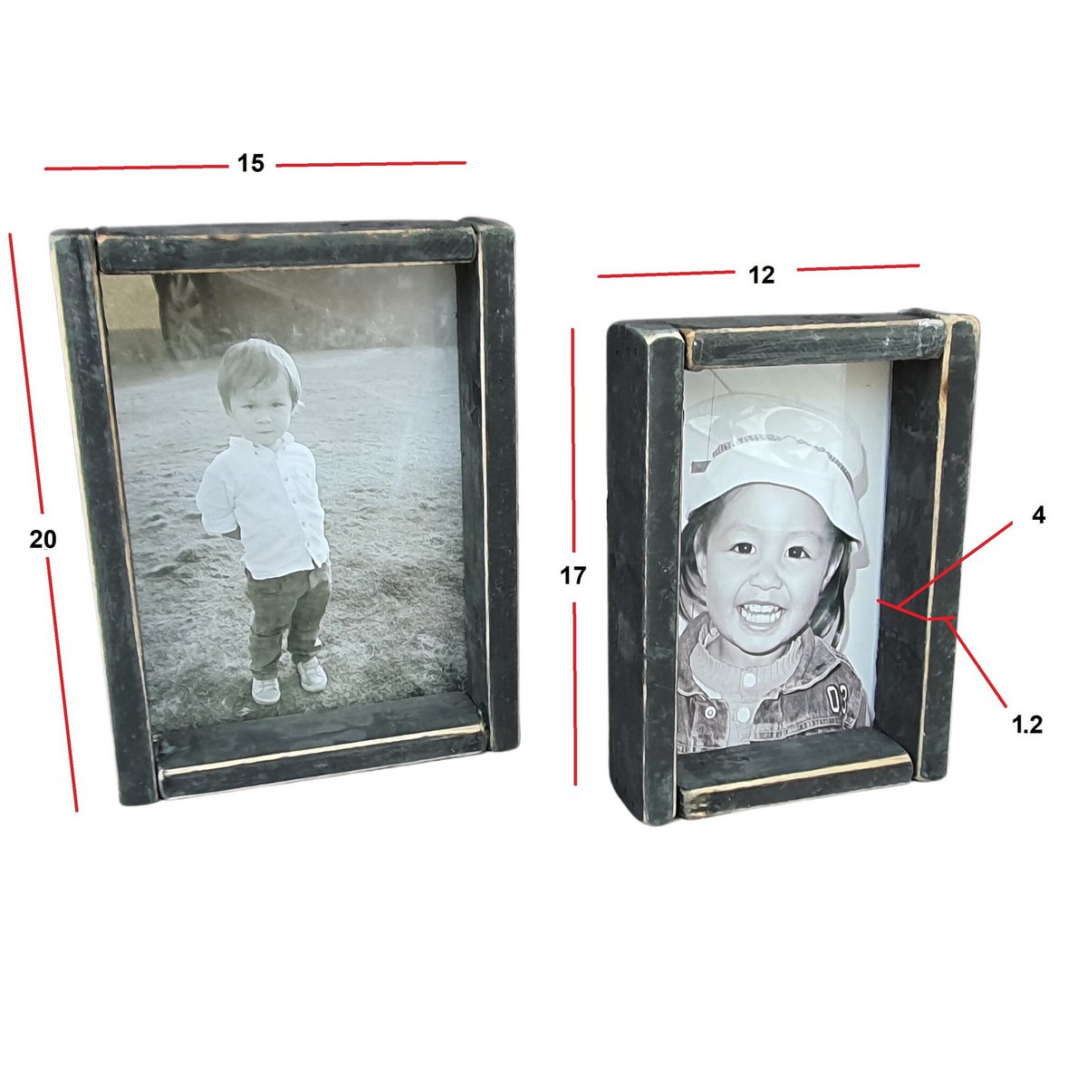 home deco black berlin deep photo set 2x set