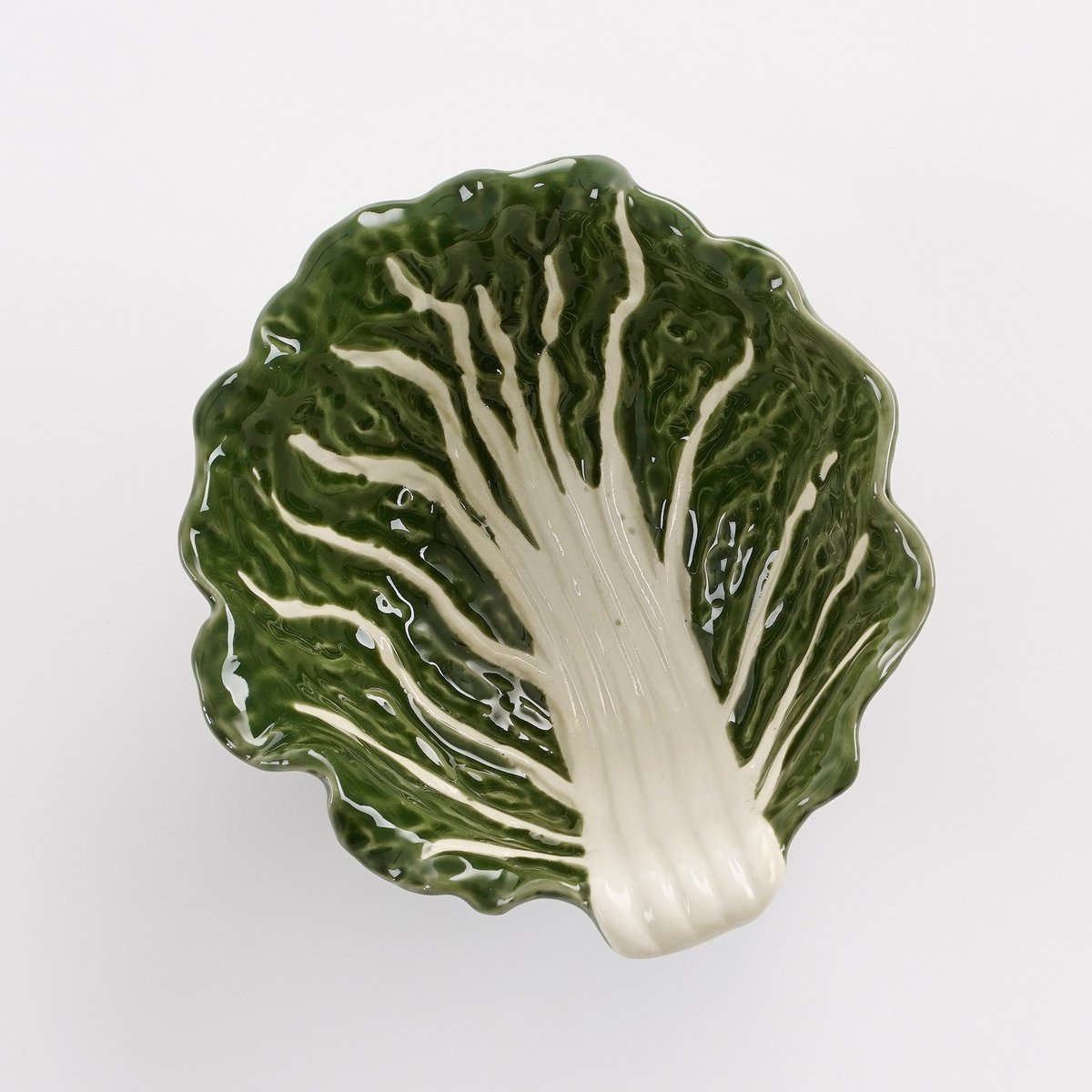 Cabbage bowl - L13.5 x W15 x H5.5 cm - Ceramic - Dark green