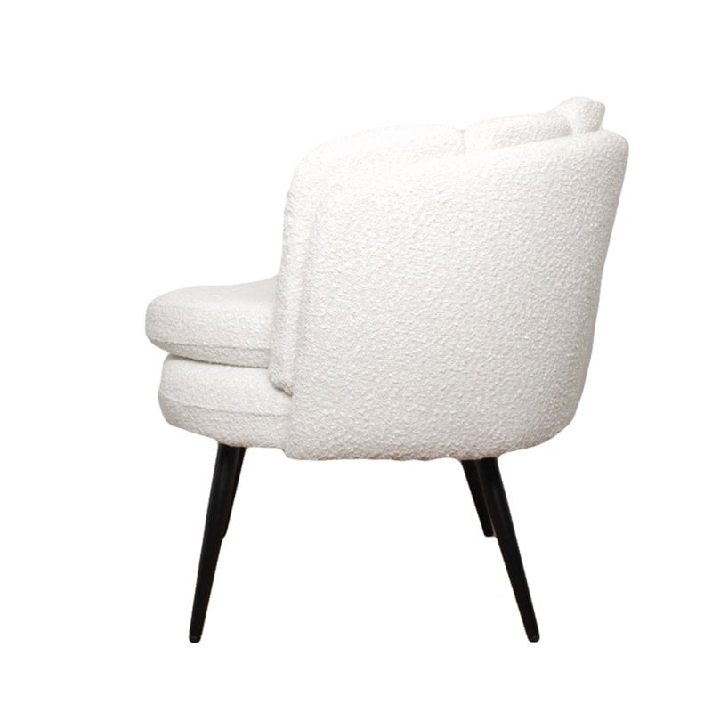 High five lounge chair white pearl (boucle)