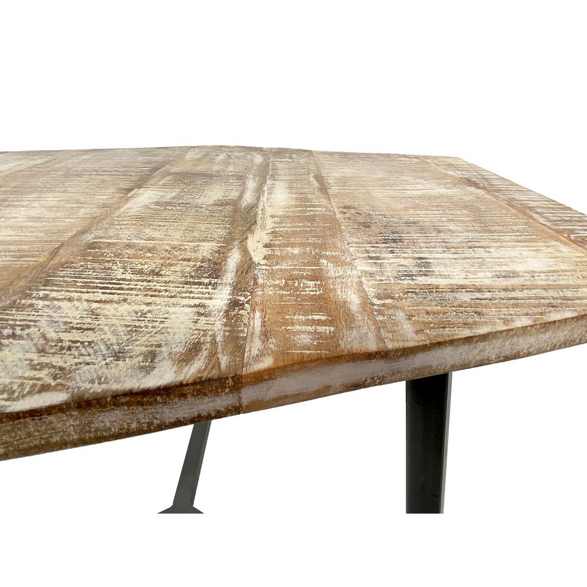 Coffee table set 2 pieces living room table nesting table Paris metal frame black white or old silver
