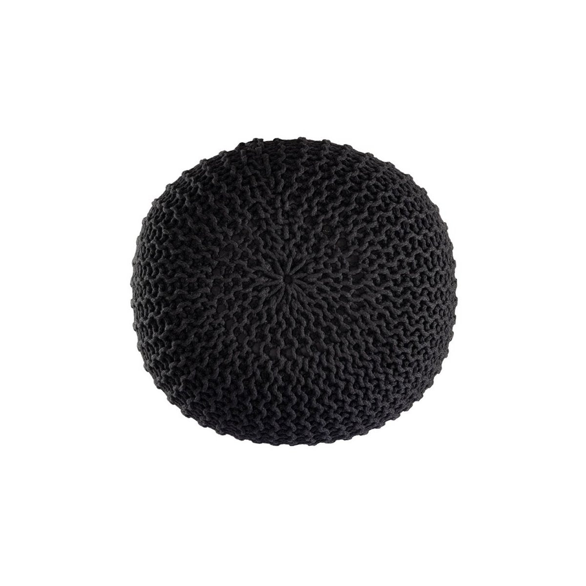 Pouf PREMIUM ø45cm stool knitted pouf indoor patio pool garden sustainable