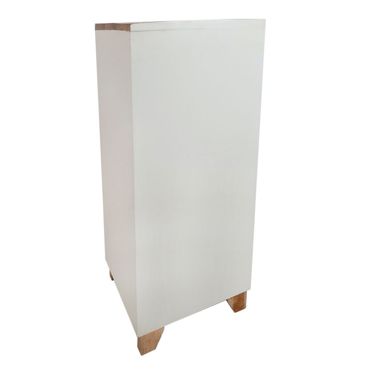 Drawer chest of drawers W 40 H 92 cm drawer tower sideboard California white mango wood