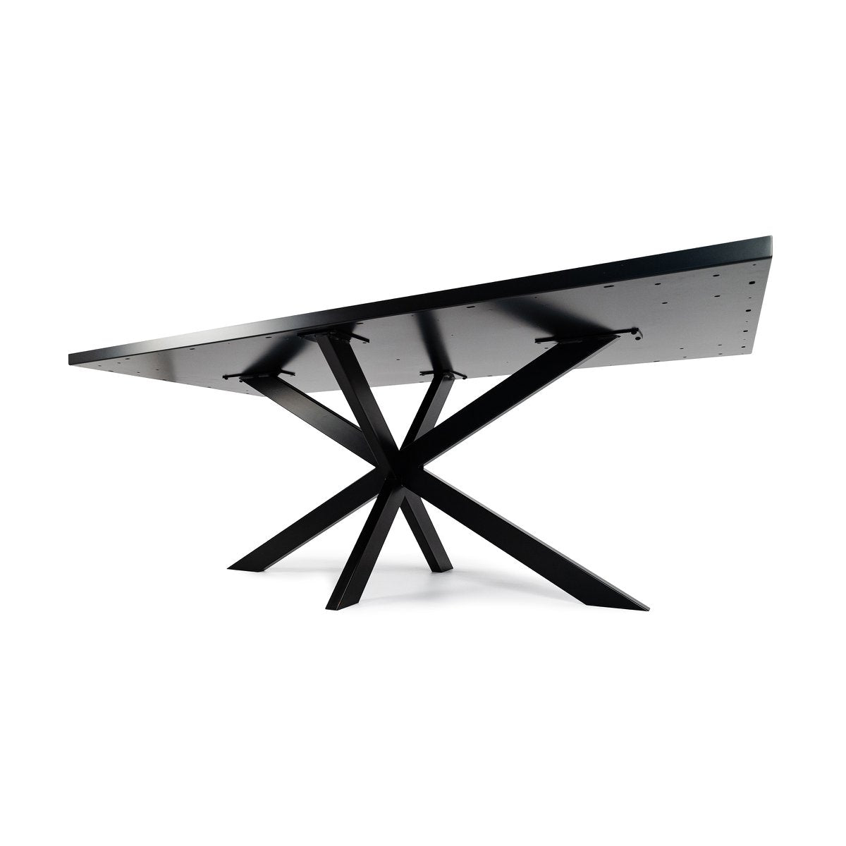 Stalux Dining table 'Gijs' 200 x 100cm, color black / black marble