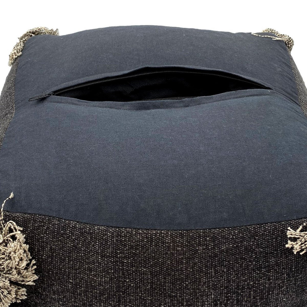 Floor cushion 2nd choice stool pouf 40x40 cm cube seat pouf footstool stonewashed