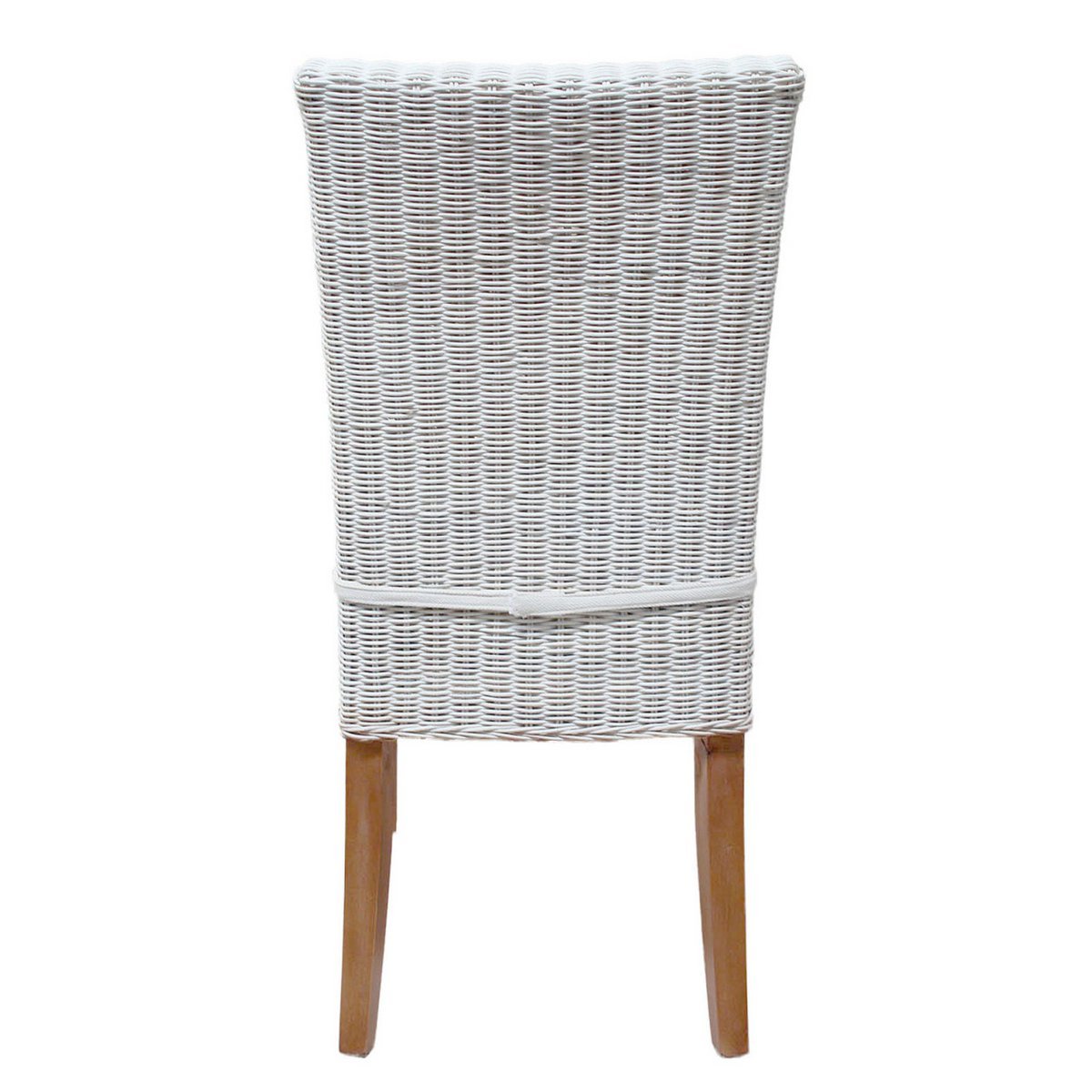 Dining room chairs rattan chairs winter garden Cardine 4 pieces white with/without seat cushions linen white