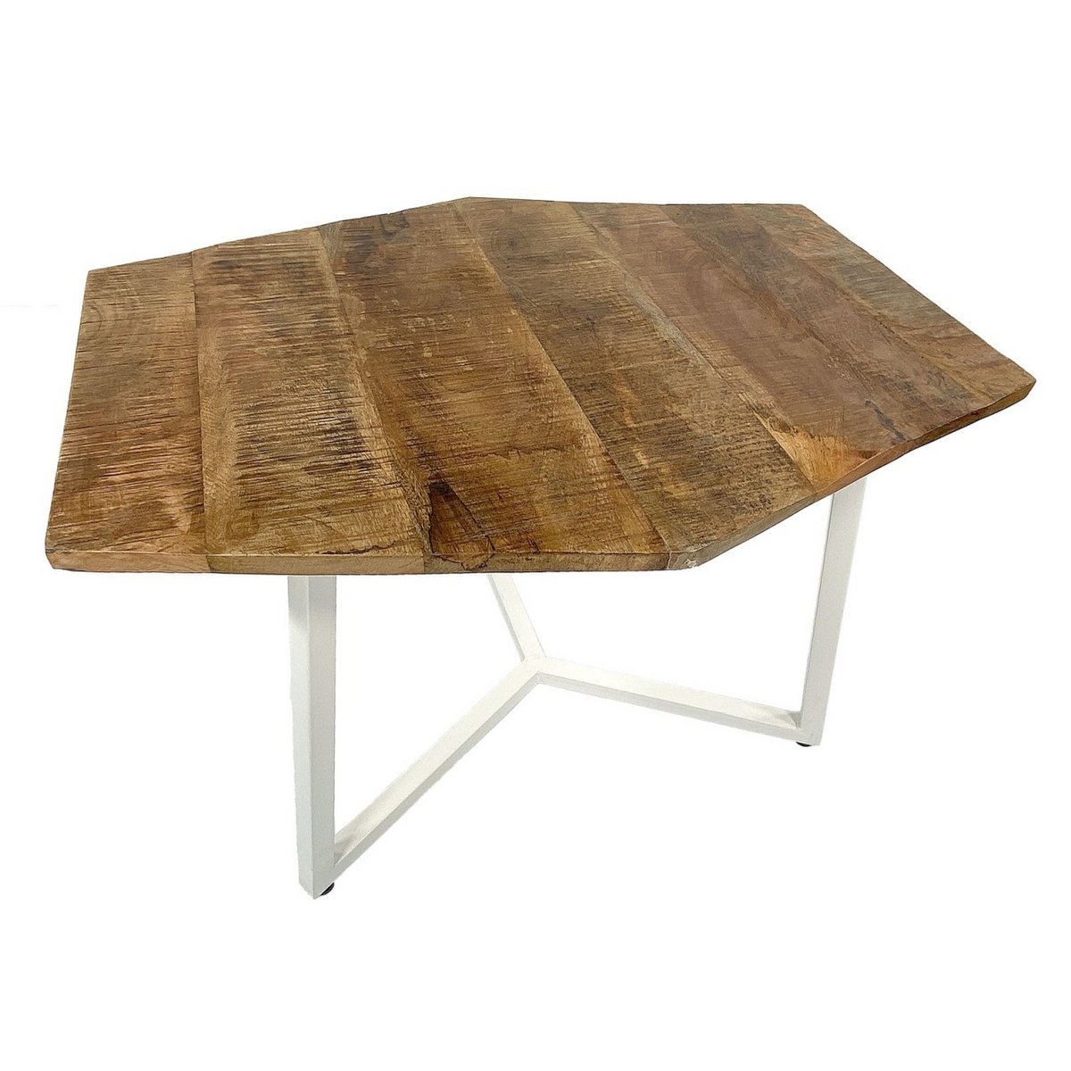 Coffee table set 2 pieces living room table nesting table Paris metal frame black white or old silver