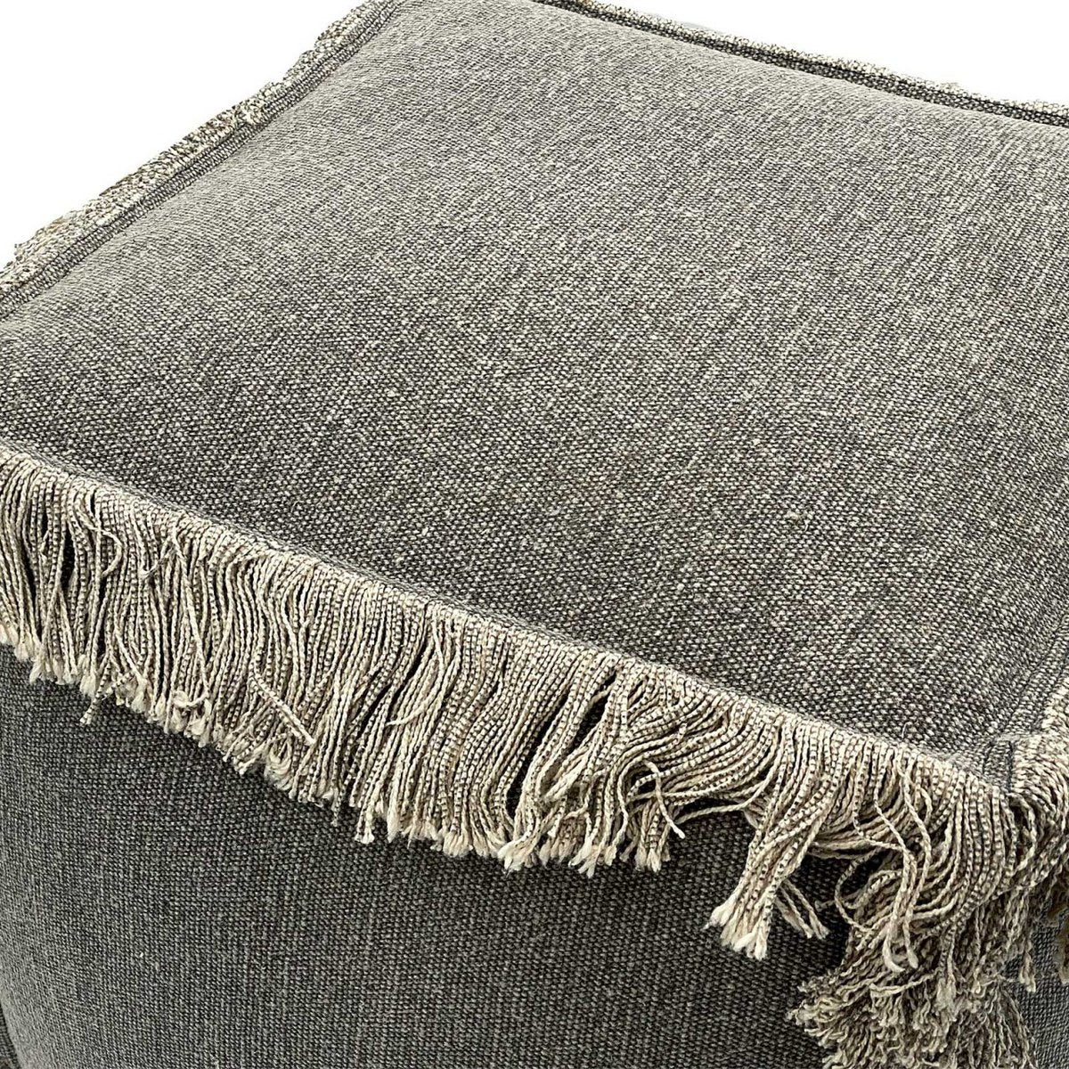 Floor cushion 2nd choice stool pouf 40x40 cm cube seat pouf footstool stonewashed