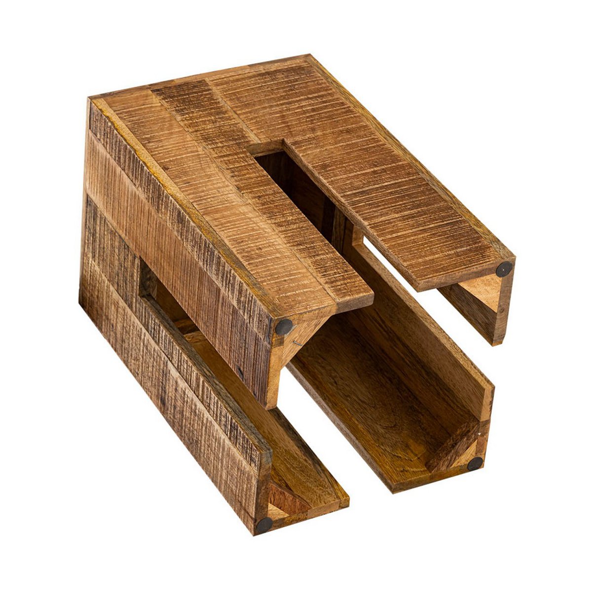 Square stool 28 x 45 x 28 cm flower column stool flower stool side table mango wood