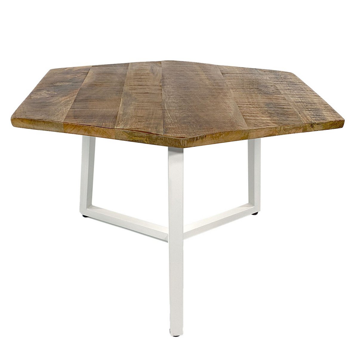 Side table 56 x 47 cm sustainable living room table coffee table Nice metal frame black and white