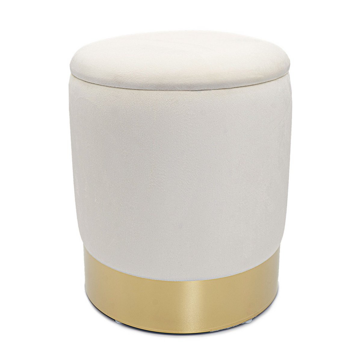 Velvet stool decorative stool velvet pouf decorative pouf velor stool with storage space and lid Ø 31 H 38 cm