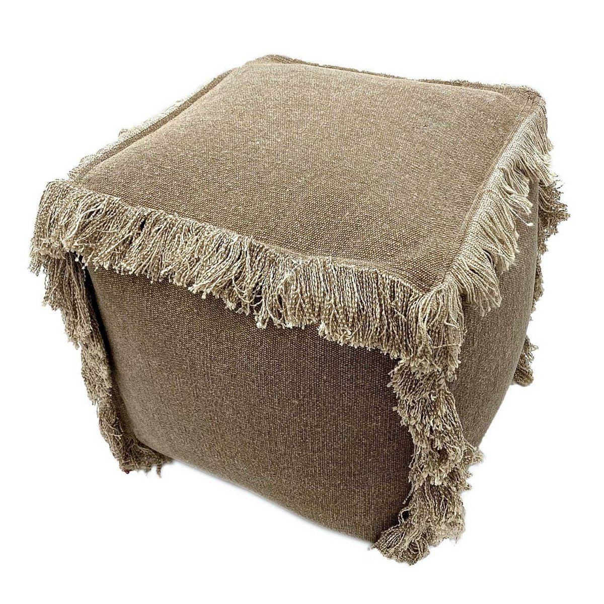 Floor cushion 2nd choice stool pouf 40x40 cm cube seat pouf footstool stonewashed