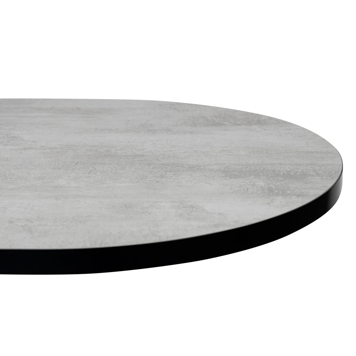Stalux Flat oval dining table 'Noud' 240 x 100, color black / concrete