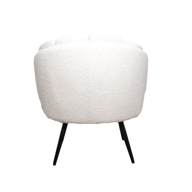 High five lounge chair white pearl (boucle)