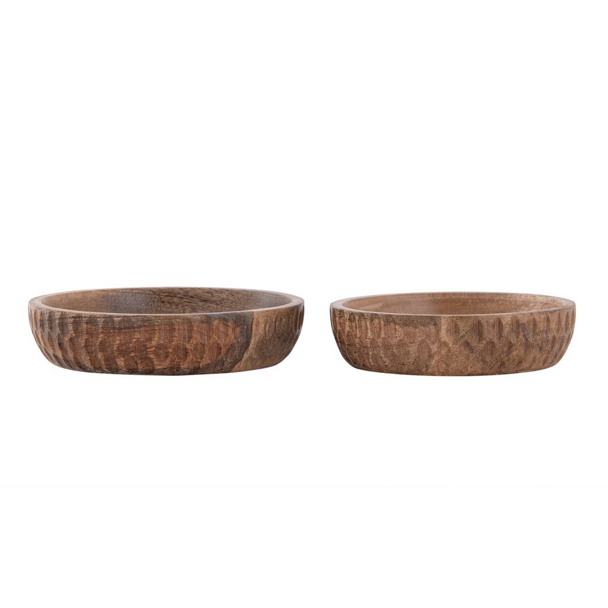 Wooden bowl Masterbox 16x set of 2 ø15/17cm decorative bowl Tik & Tok round mango wood