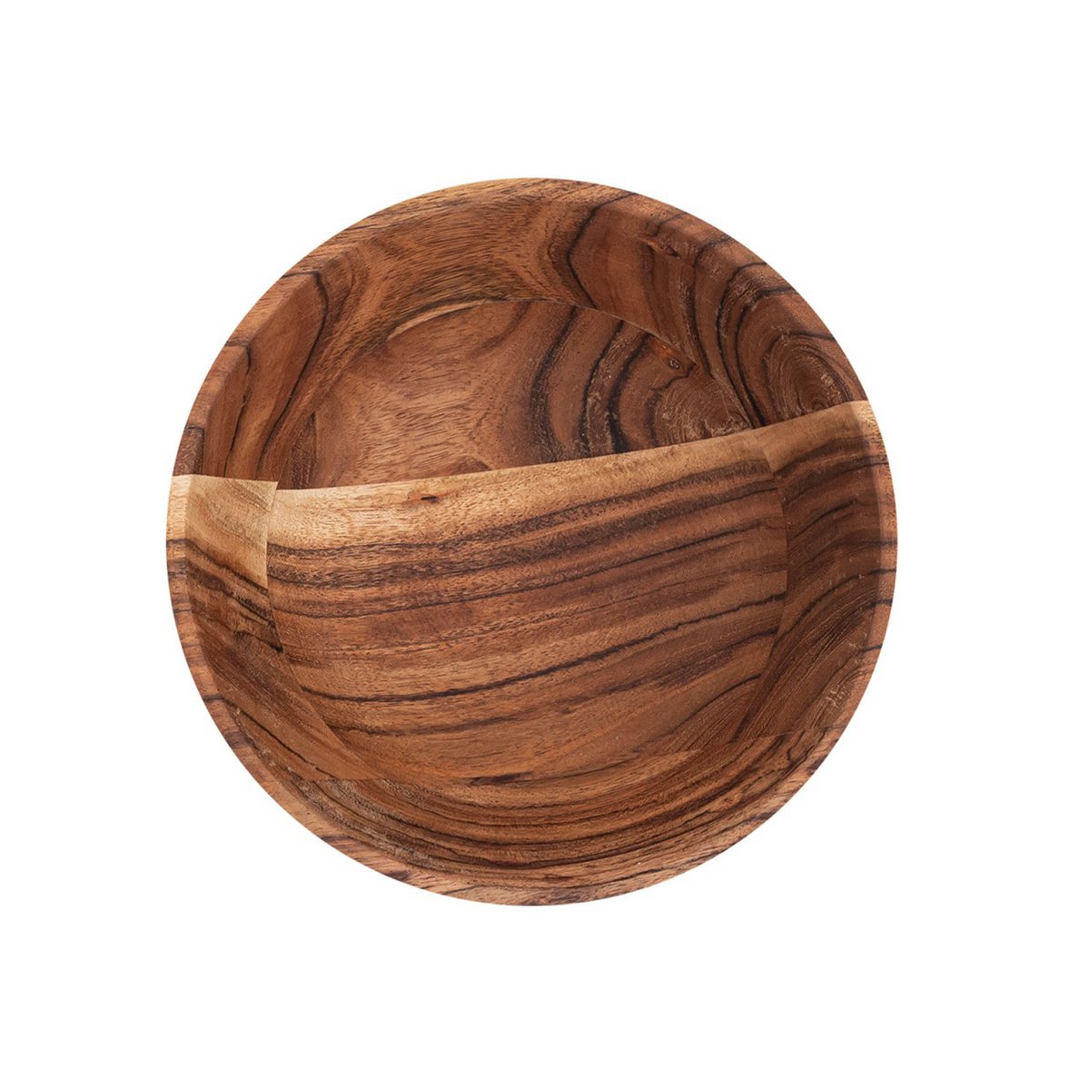 Wooden bowl decorative bowl 20 or 25cm food-safe solid acacia