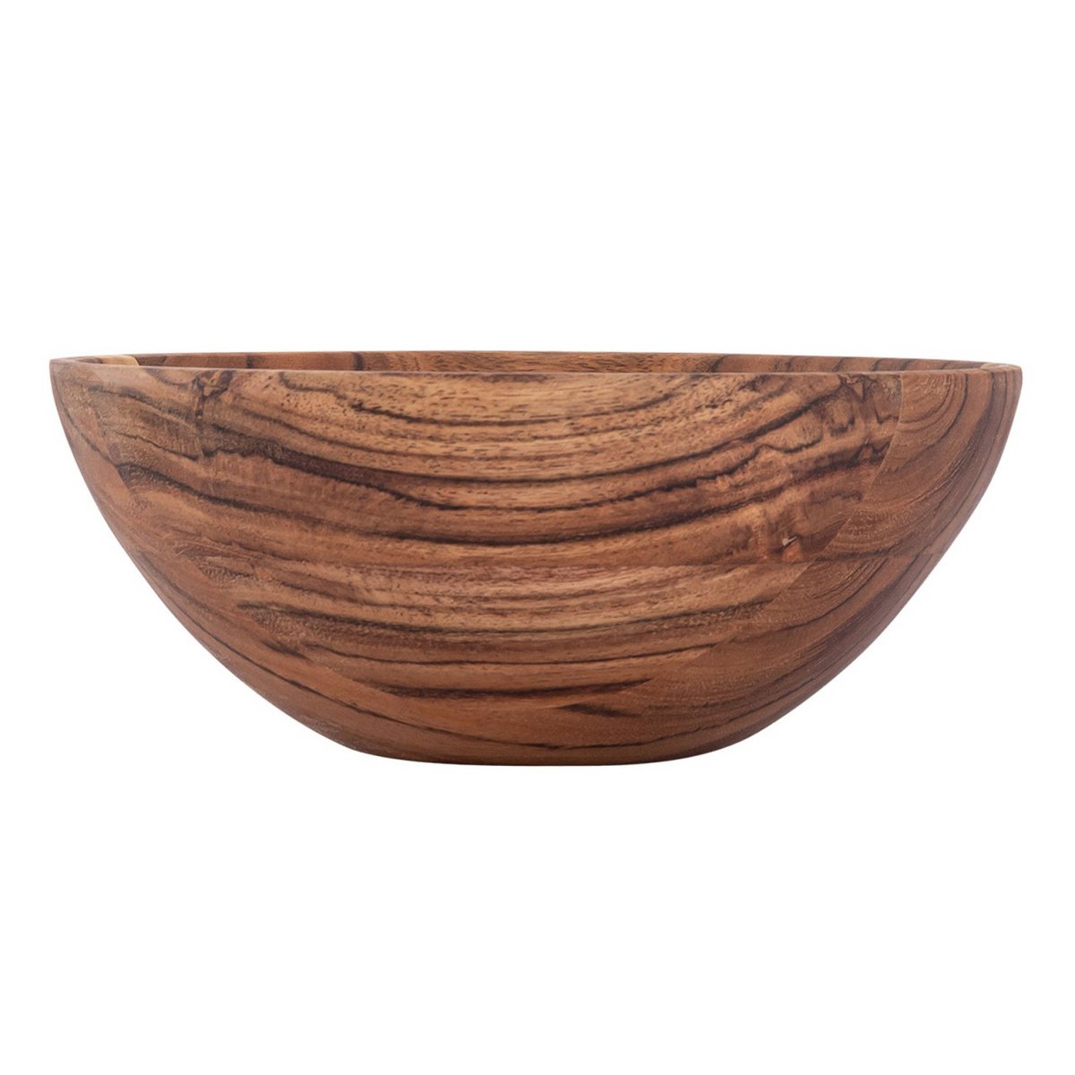 Wooden bowl decorative bowl 20 or 25cm food-safe solid acacia