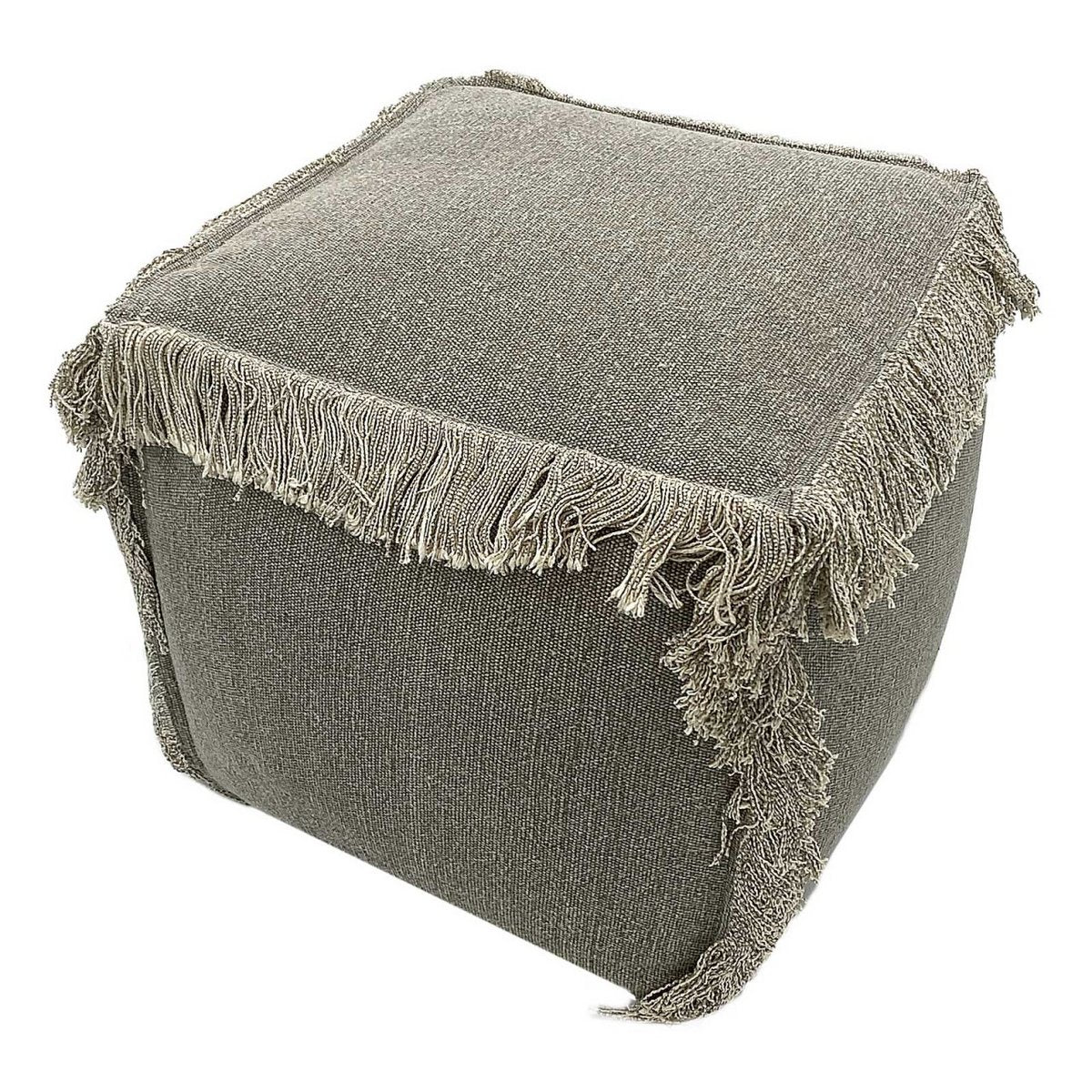 Floor cushion 2nd choice stool pouf 40x40 cm cube seat pouf footstool stonewashed