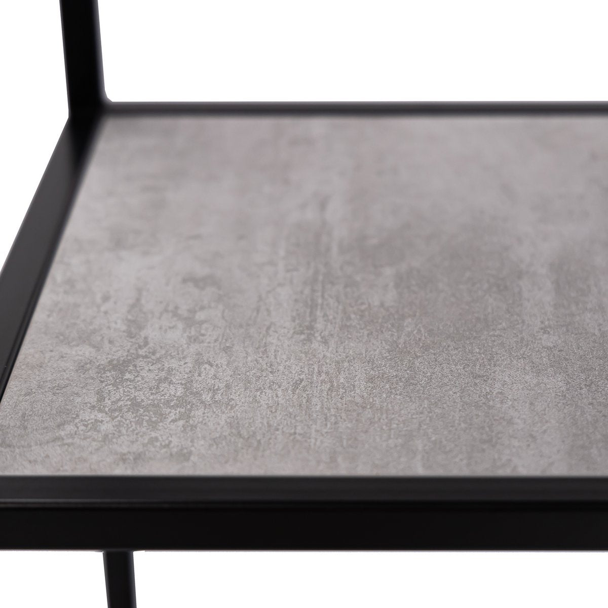 Stalux Shelving unit 'Guus' 120 x 200cm, color black / concrete