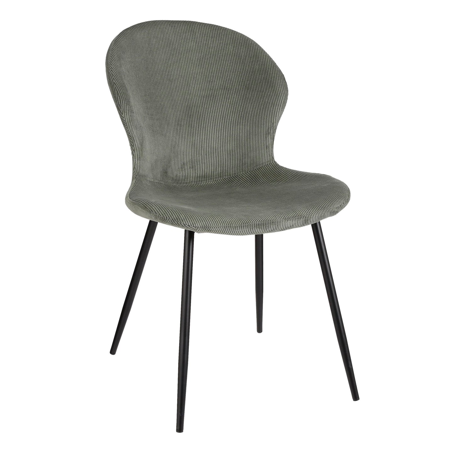 Max Dining chair - Velor - Dark green