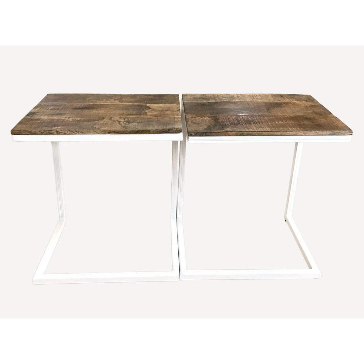 Coffee table set of 2 W 40 H 51 cm living room table set side table Atlanta metal frame