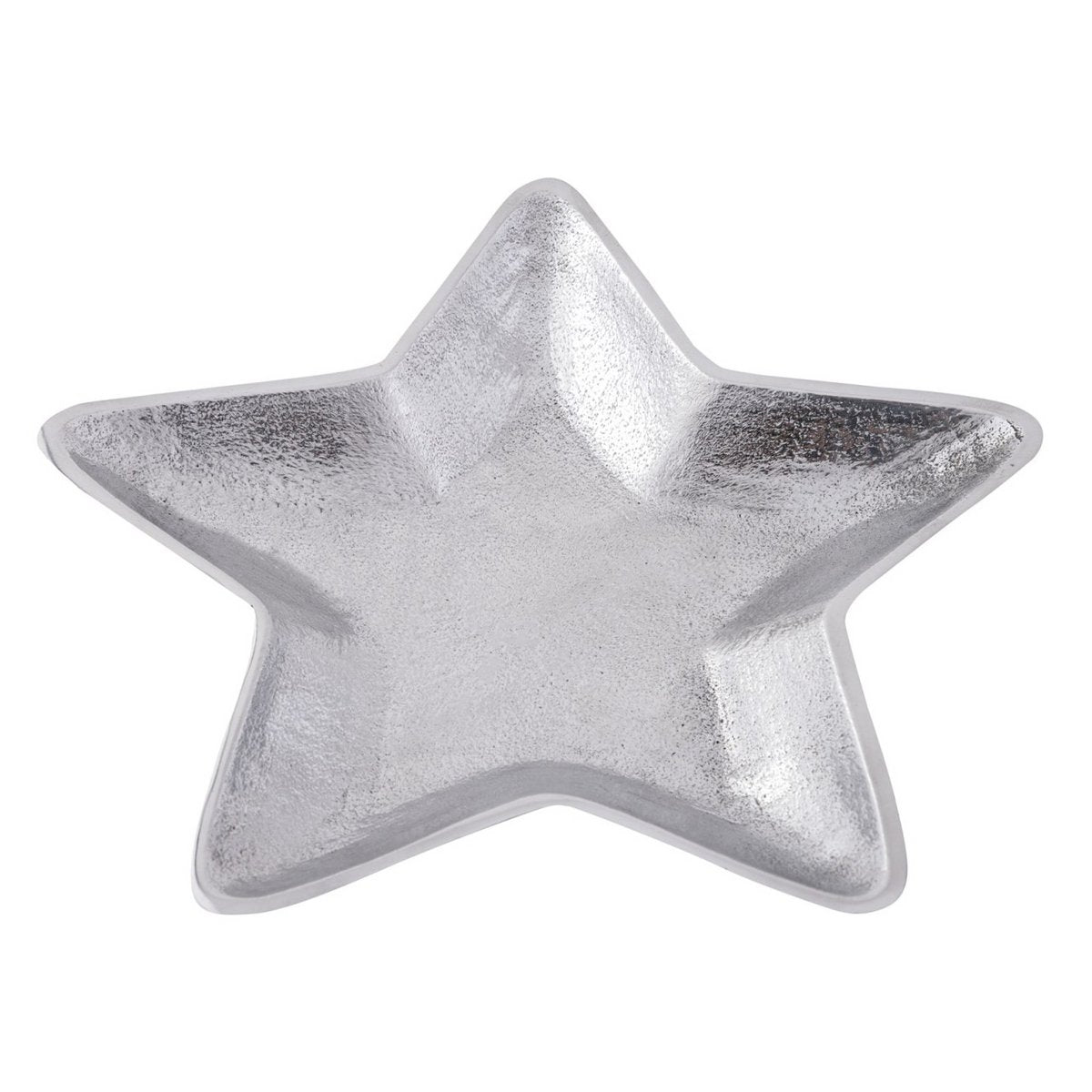 Decorative bowls star set of 2 Starlight gold or silver Christmas decoration aluminum