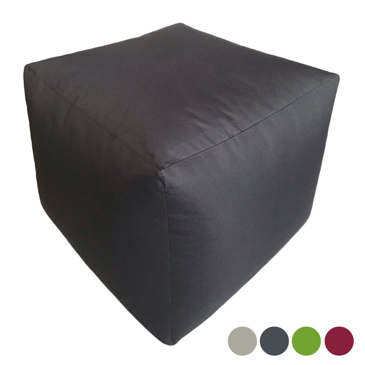 Cube seat stool 45x45x45 cm footstool footrest floor cushion Bamba dimensionally stable waterproof