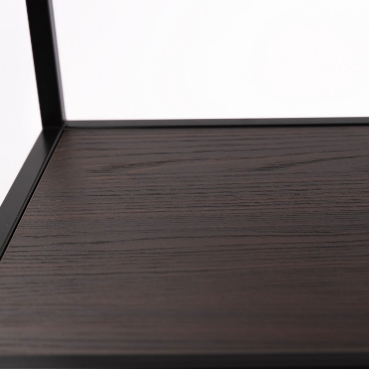 Stalux Shelving unit 'Guus' 120 x 200cm, color black / brown wood