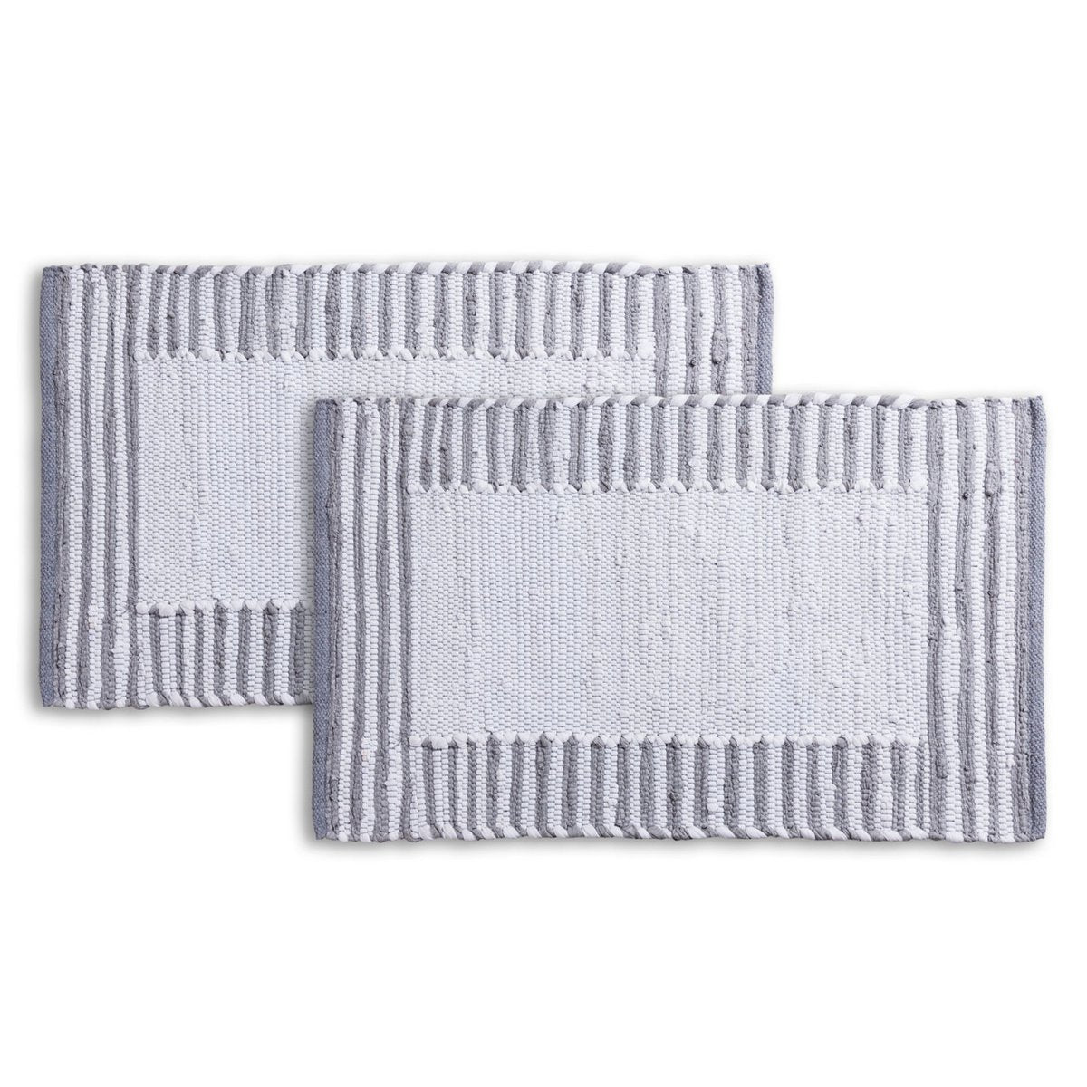 Bathroom rug set of 2 large 80 x 50 cm 100% cotton bath mat bath mat Chindi