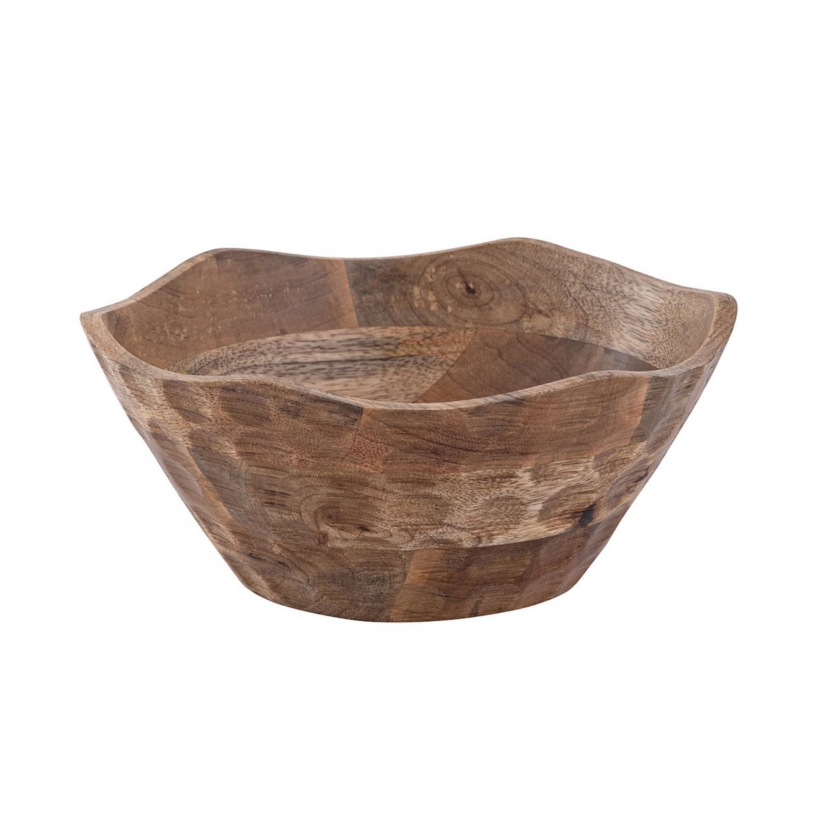 Decorative bowl wooden bowl ø25 or 30cm H6cm round Origin plain solid mango wood
