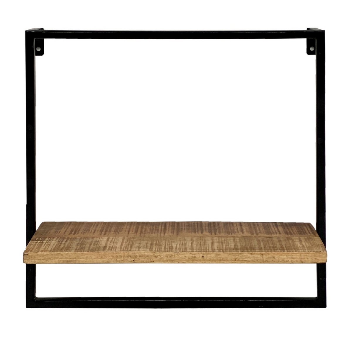 Hanging shelf wall shelf books shelf bookshelf 50x50x25 cm Dock metal frame black