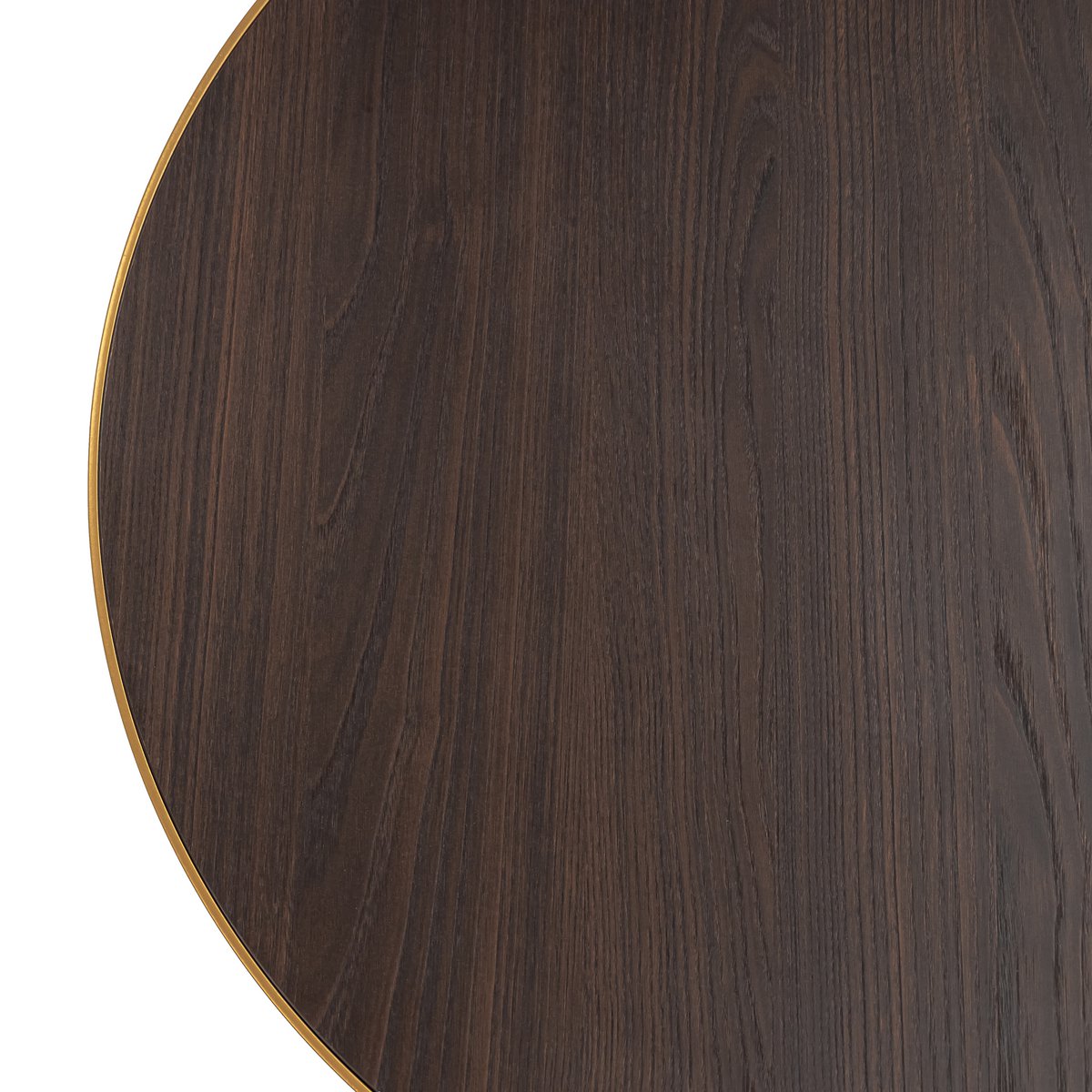 Stalux Coffee table set 'Saar' around 80 and 60cm, color gold / brown wood