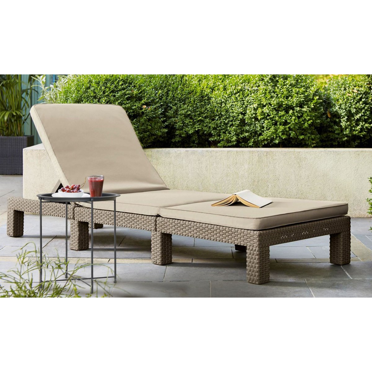 Side table 2nd choice garden table balcony table patio table round Alberta metal can be stored small