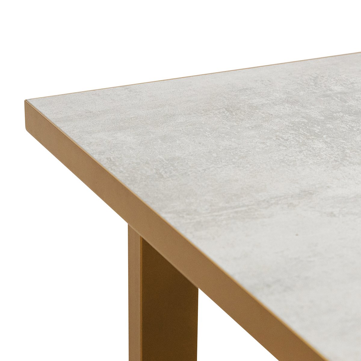 Stalux Dining table 'Rose' 200 x 100cm, color gold / concrete